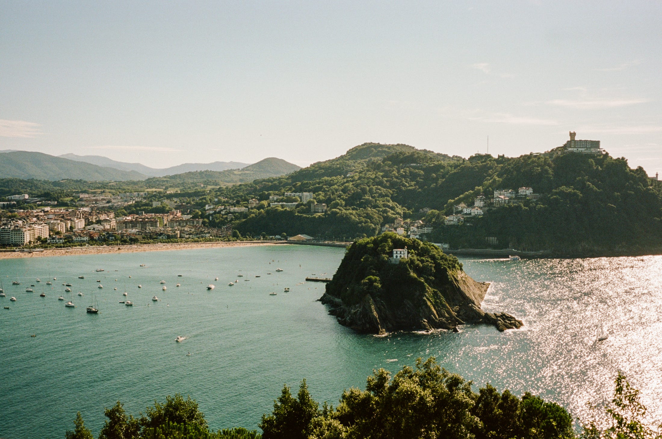 The top of San Sebastian - neatly broken up into thirds. July 2022