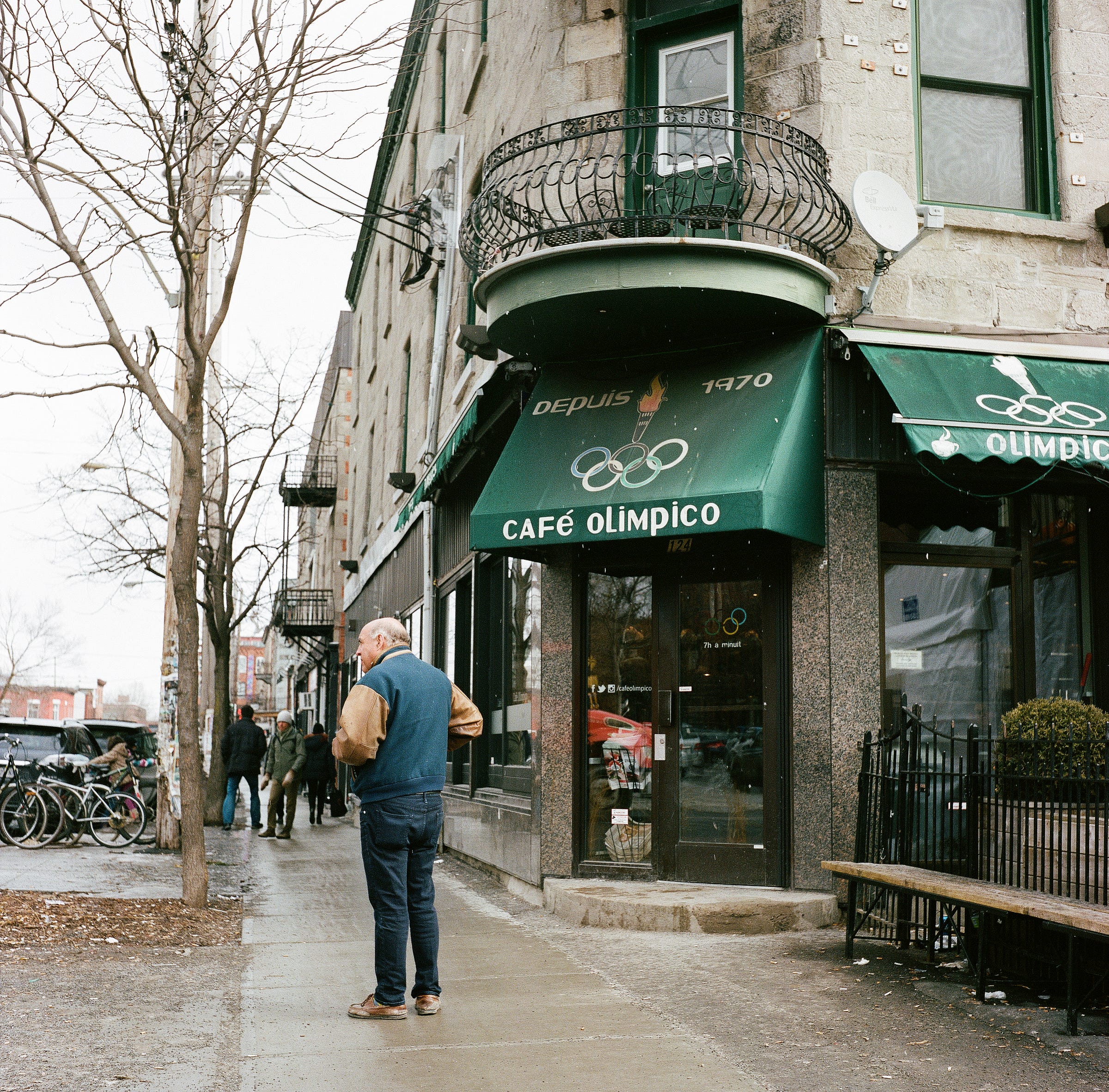 The Little Italy staple on a snowy afternoon. Montreal 2018