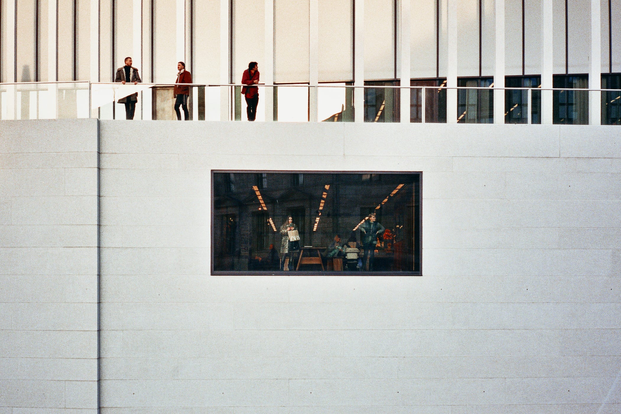 The only good photo I ever got of this musuem window I loved. Berlin 2020