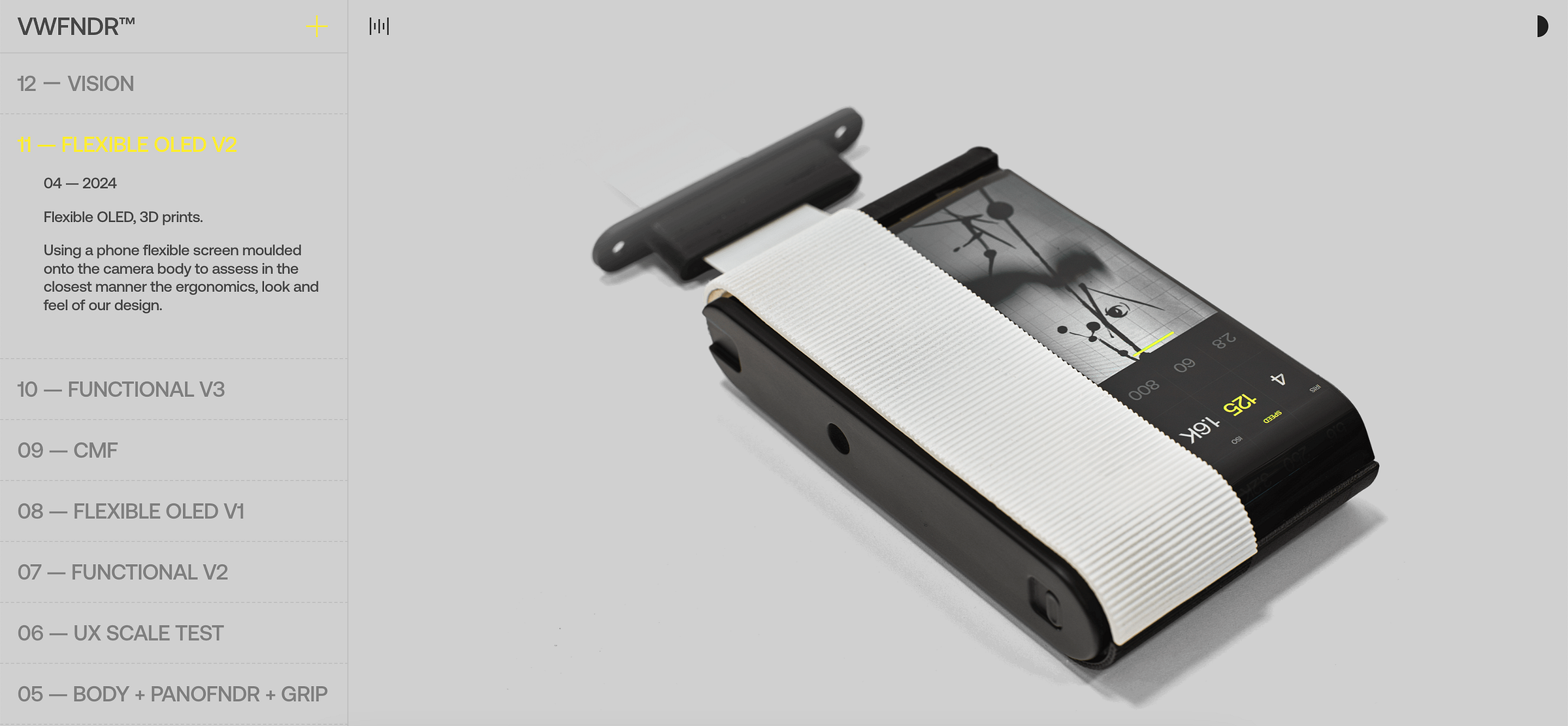 NUEVO.TOKYO’s recently released VWFNDR concept camera. 2024