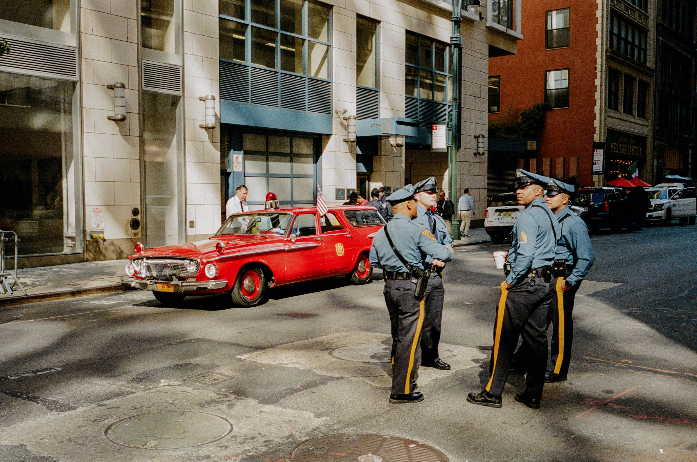Time travellers. New York City, 2024